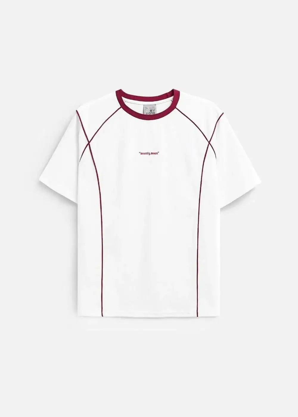 Áo Thun Waffle Line Art Co Giãn Seventy Seven 46 Trắng - YaMe.vn