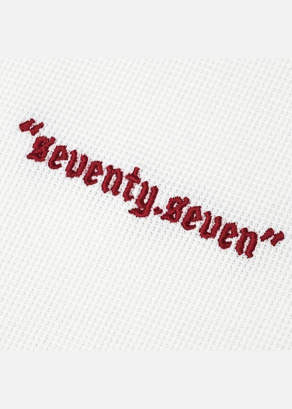 Áo Thun Waffle Line Art Co Giãn Seventy Seven 46 Trắng - YaMe.vn