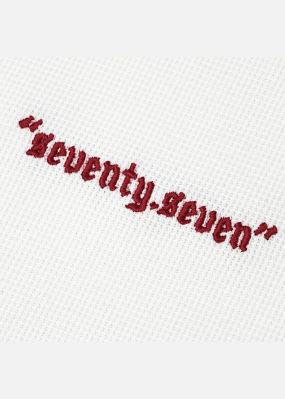 Áo Thun Waffle Line Art Co Giãn Seventy Seven 46 Trắng - YaMe.vn