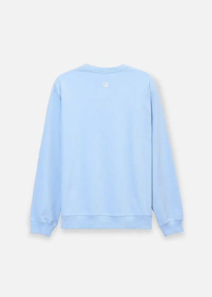 Áo Thun Sweater Cotton No Style M18 Xanh Dương Nhạt - YaMe.vn