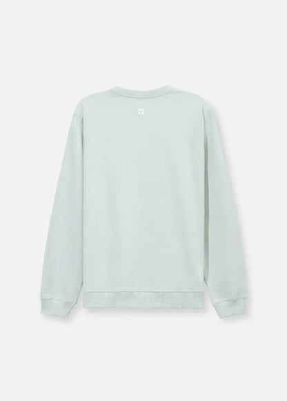 Áo Thun Sweater Cotton No Style M18 Xanh Ngọc Pastel - YaMe.vn
