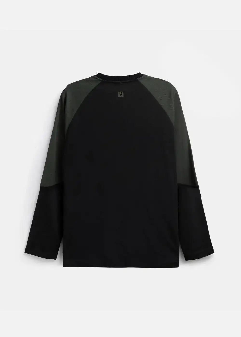 Áo Thun Tay Dài Phối Màu No Style M15 Đen - YaMe.vn