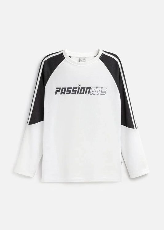 Áo Thun Tay Dài Phối Màu No Style M15 Trắng Đen - YaMe.vn