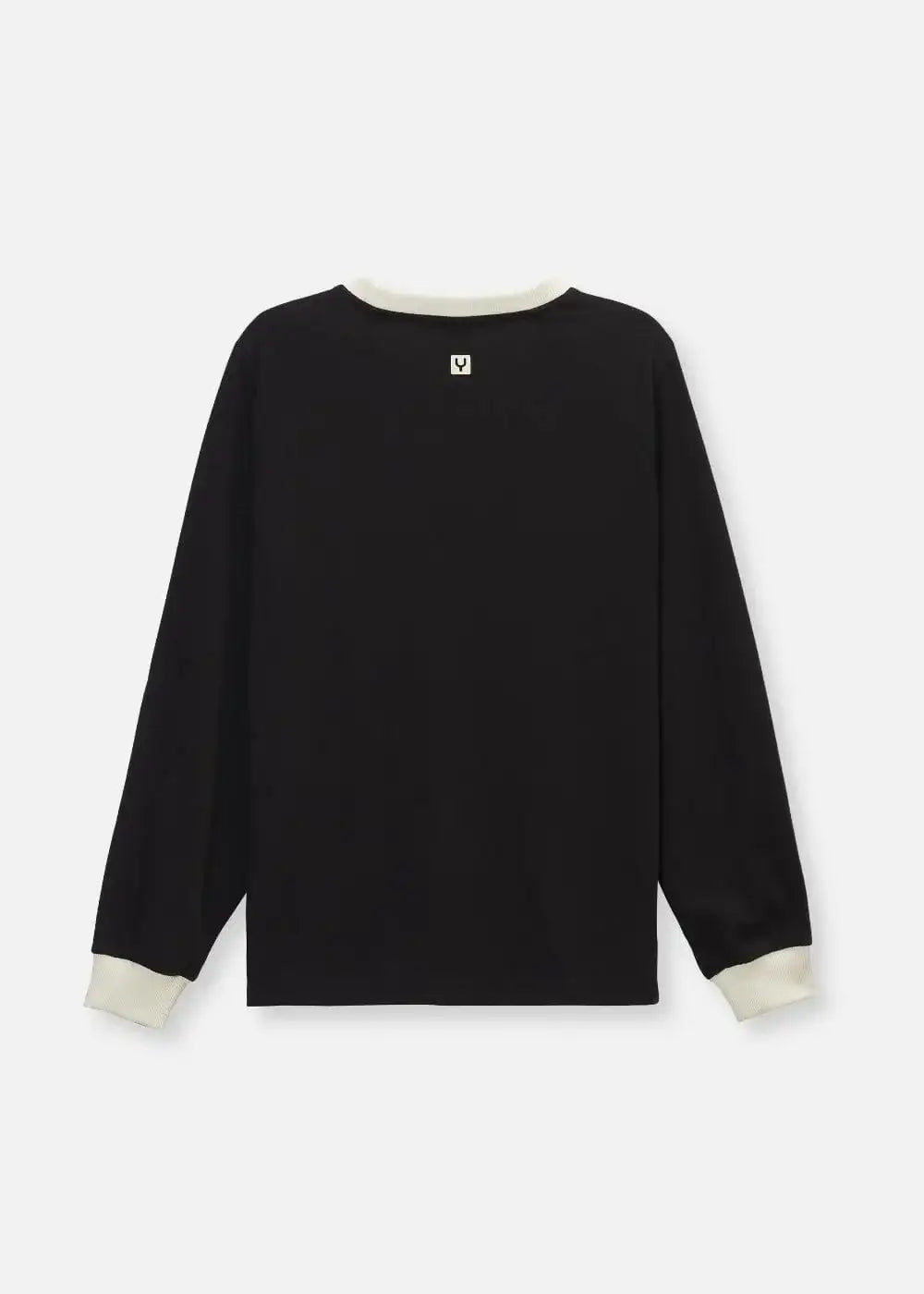 Áo Thun Tay Dài Phối Màu No Style M17 Đen - YaMe.vn