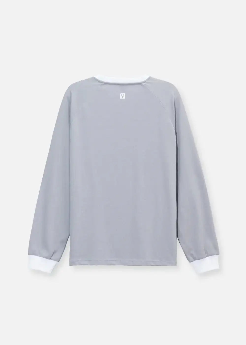 Áo Thun Tay Dài Phối Màu No Style M17 Xám Trắng - YaMe.vn