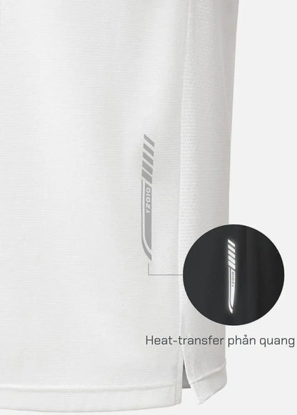 Áo Thun Tay Dài Thể Thao Ultra Stretch The Trainer 005 Trắng - YaMe.vn
