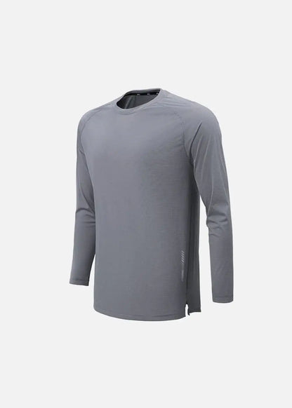 Áo Thun Tay Dài Thể Thao Ultra Stretch The Trainer 005 Xám - YaMe.vn