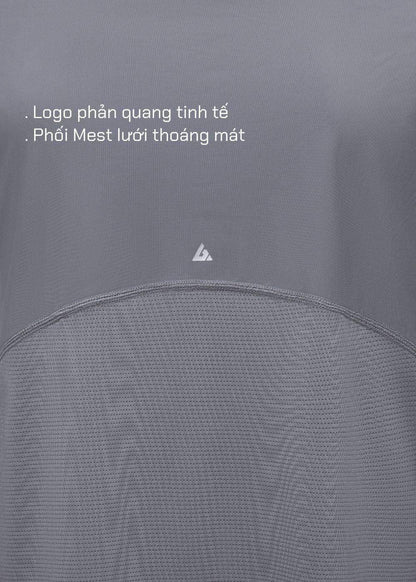 Áo Thun Tay Dài Thể Thao Ultra Stretch The Trainer 006 Xám - YaMe.vn