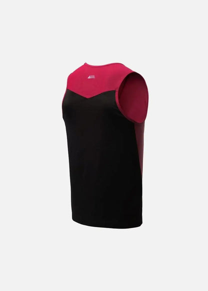 Áo Thun 3 Lỗ Thể Thao Ultra Stretch The Trainer 008 Đỏ Đen - YaMe.vn