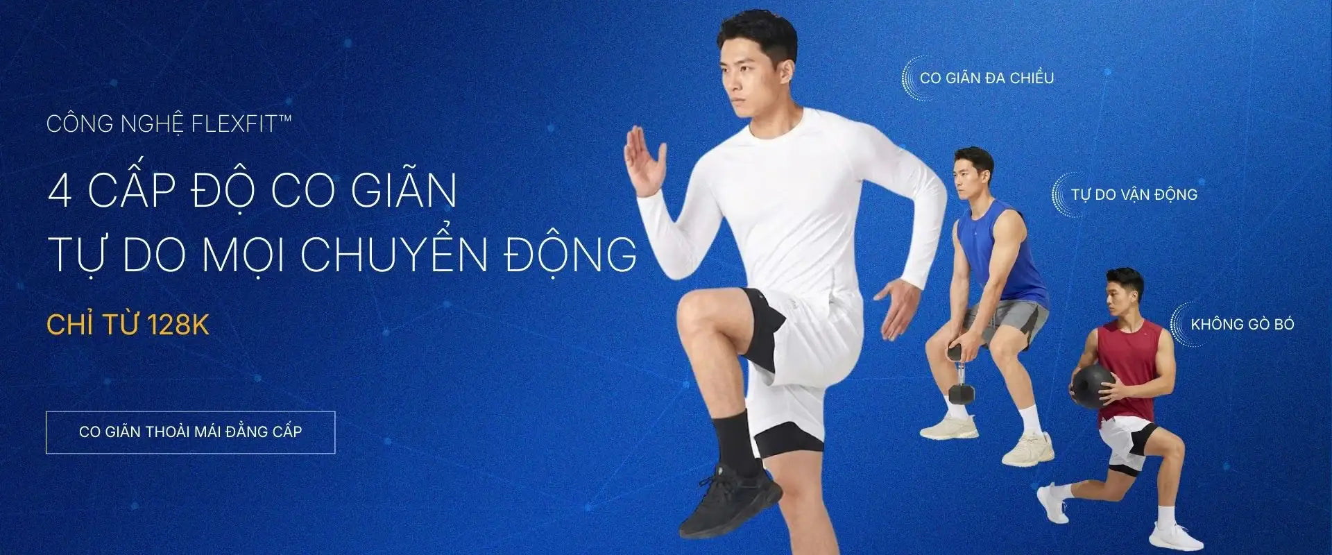 Công nghệ FlexFit™ (Trang Phục Co Giãn & Phục Hồi Dáng)