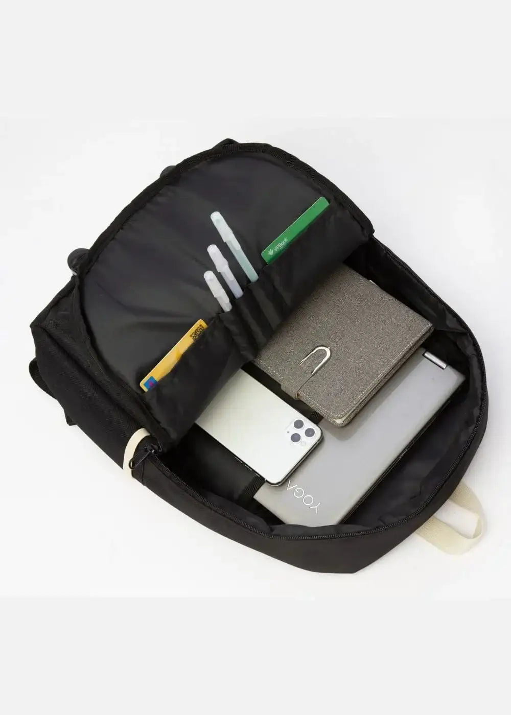 Balo Essential Nhiều Ngăn Khởi Nguyên 16 Đen - YaMe.vn