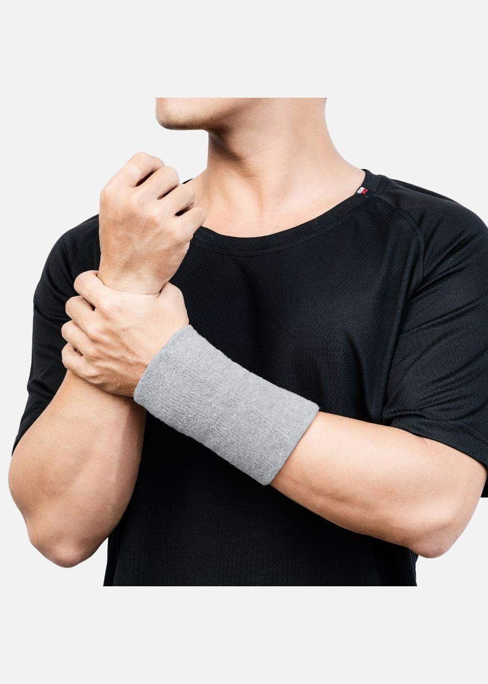 Băng Đeo Cổ Tay Thể Thao Nhẹ Siêu Khô Thoáng BG 94 Xám Đậm - YaMe.vn