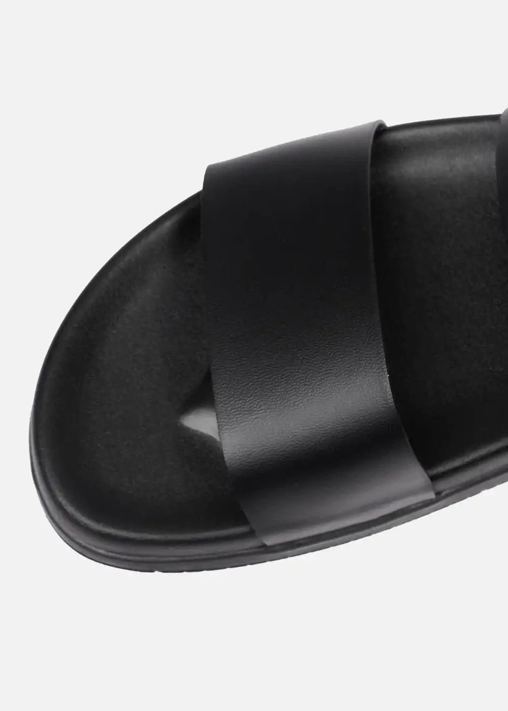 Dép Đế Thấp Two-strap Slides #Y2010 14 Đen - YaMe.vn