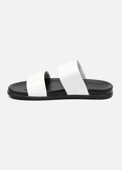 Dép Đế Thấp Two-strap Slides #Y2010 14 Trắng - YaMe.vn