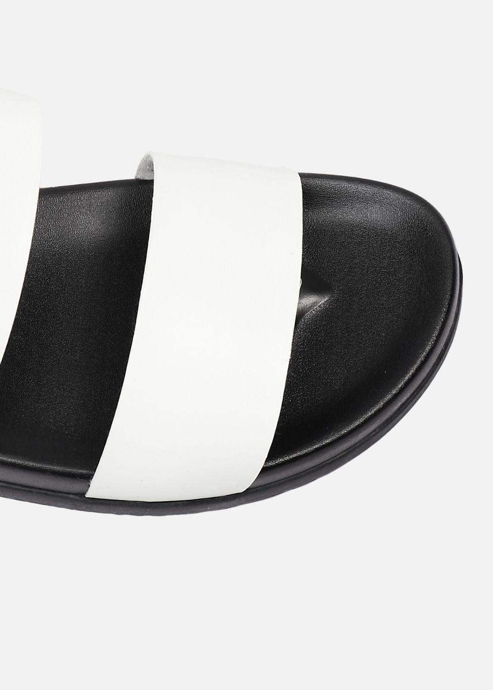 Dép Đế Thấp Two-strap Slides #Y2010 14 Trắng - YaMe.vn