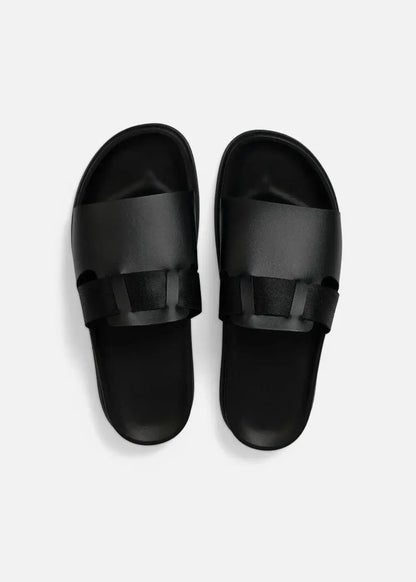 Dép Đế Thấp Slide Slipper #Y2010 16 Đen - YaMe.vn