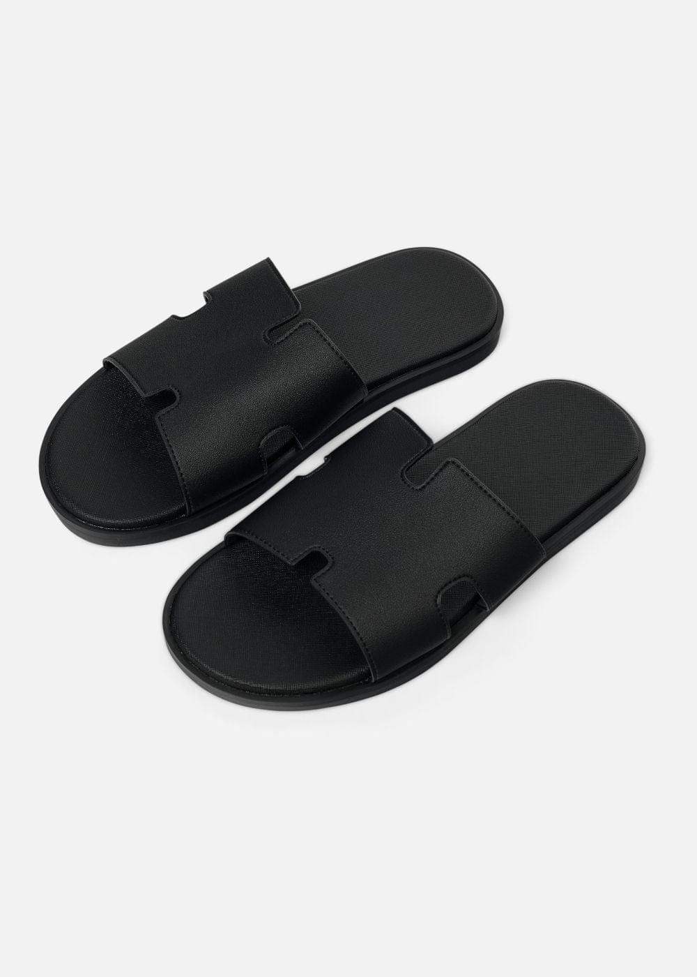 Dép Đế Thấp Slide Slipper #Y2010 17 Đen - YaMe.vn