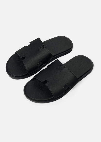 Dép Đế Thấp Slide Slipper #Y2010 17 Đen - YaMe.vn