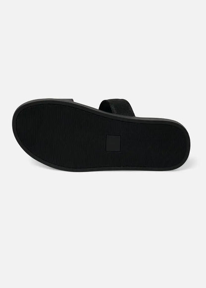 Dép Đế Thấp Two-strap Slides #Y2010 18 Đen - YaMe.vn