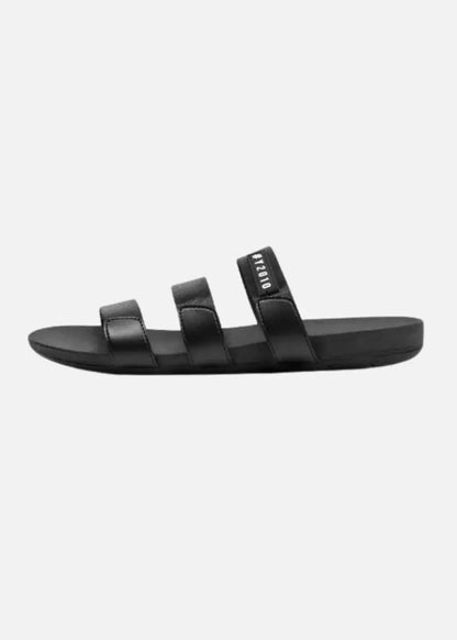 Dép Đế Thấp Multi-strap Slides #Y2010 D2 Đen - YaMe.vn