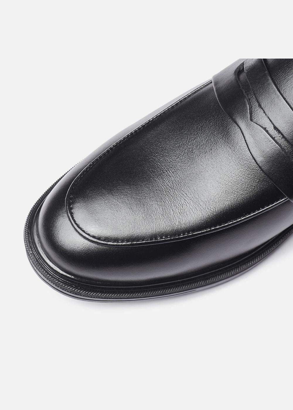 Giày Tây Loafer Real Leather 02 Đen - YaMe.vn