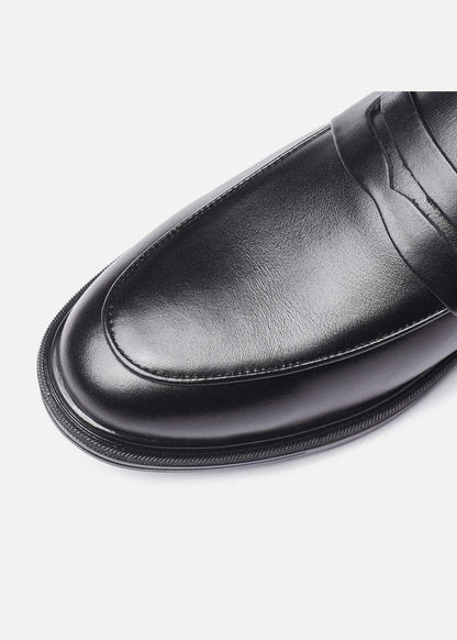 Giày Tây Loafer Real Leather 02 Đen - YaMe.vn