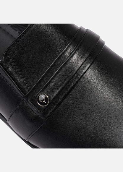 Giày Tây Loafer Real Leather 05 Đen - YaMe.vn