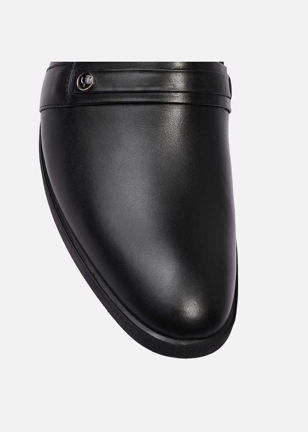 Giày Tây Loafer Real Leather 05 Đen - YaMe.vn