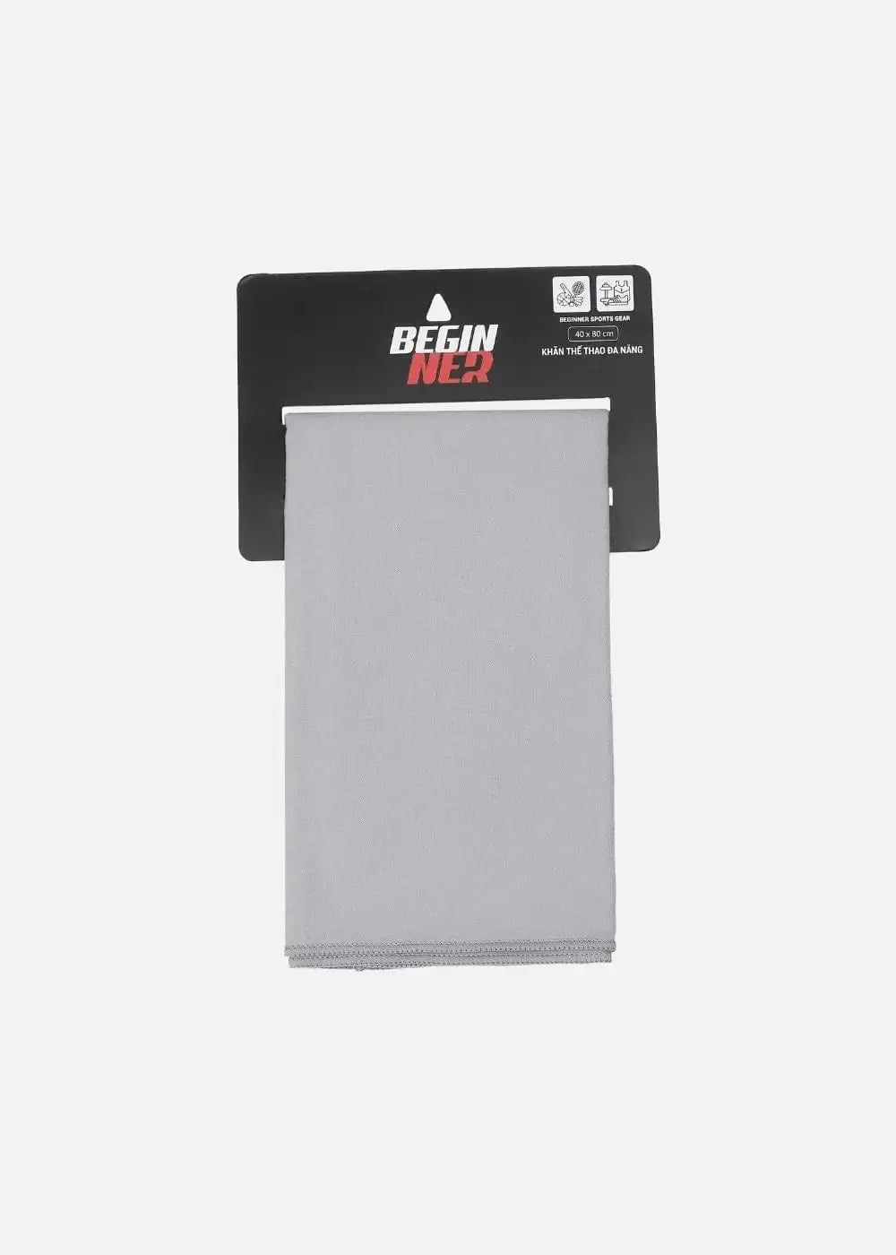 Khăn Thể Thao Microfiber Siêu Mềm Mỏng Nhẹ (40x80) BG 11 Xám - YaMe.vn