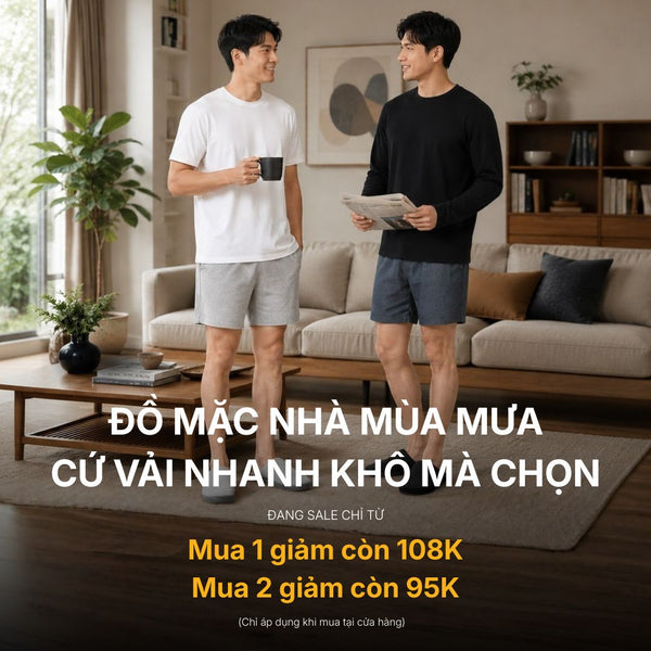 Quần short mặc nhà mùa mưa