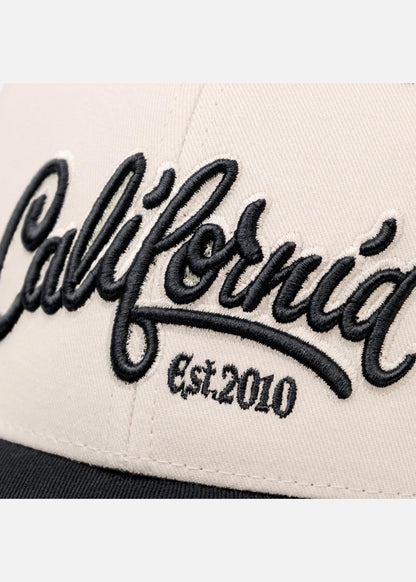 Nón Baseball Cap Kaki Phối Màu CALIFORNIA NS M147 Be Đen - YaMe.vn