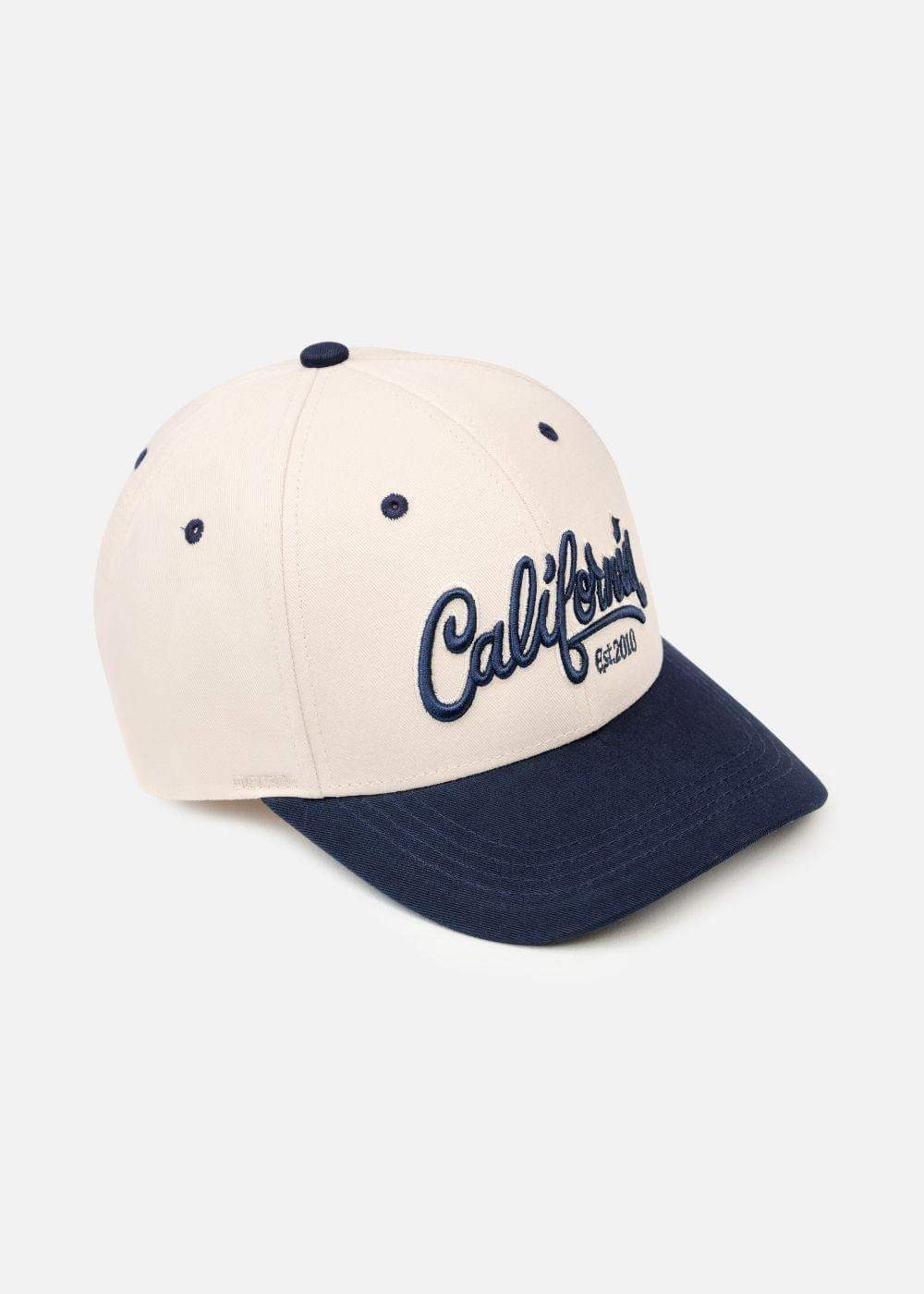Nón Baseball Cap Kaki Phối Màu CALIFORNIA NS M147 Be Xanh Dương - YaMe.vn