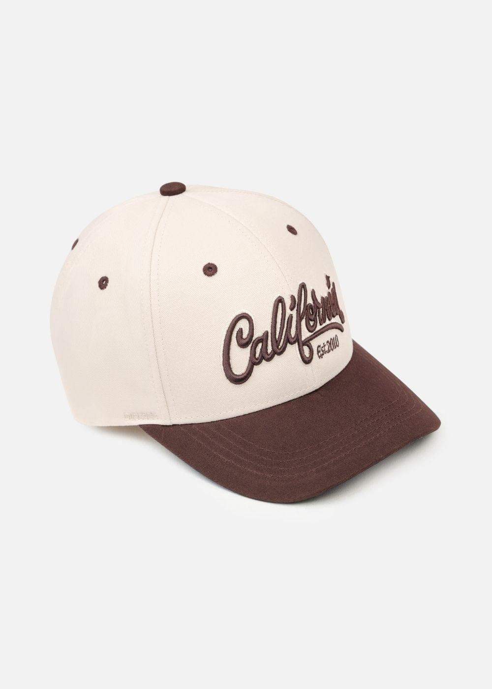 Nón Baseball Cap Kaki Phối Màu CALIFORNIA NS M147 Be Nâu - YaMe.vn