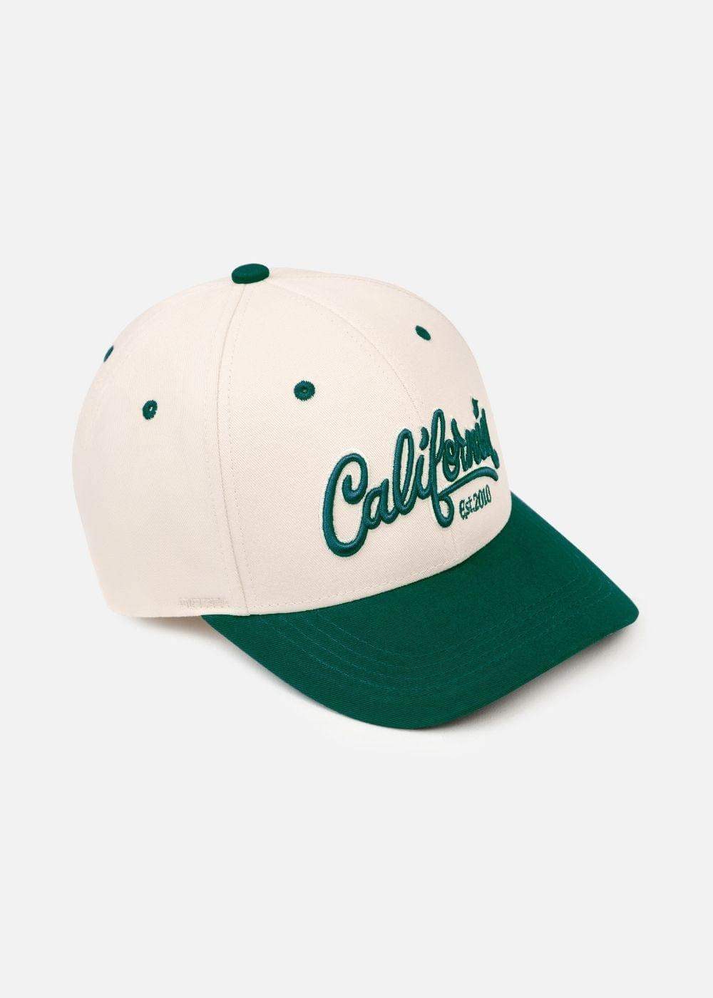 Nón Baseball Cap Kaki Phối Màu CALIFORNIA NS M147 Be Xanh Lá - YaMe.vn