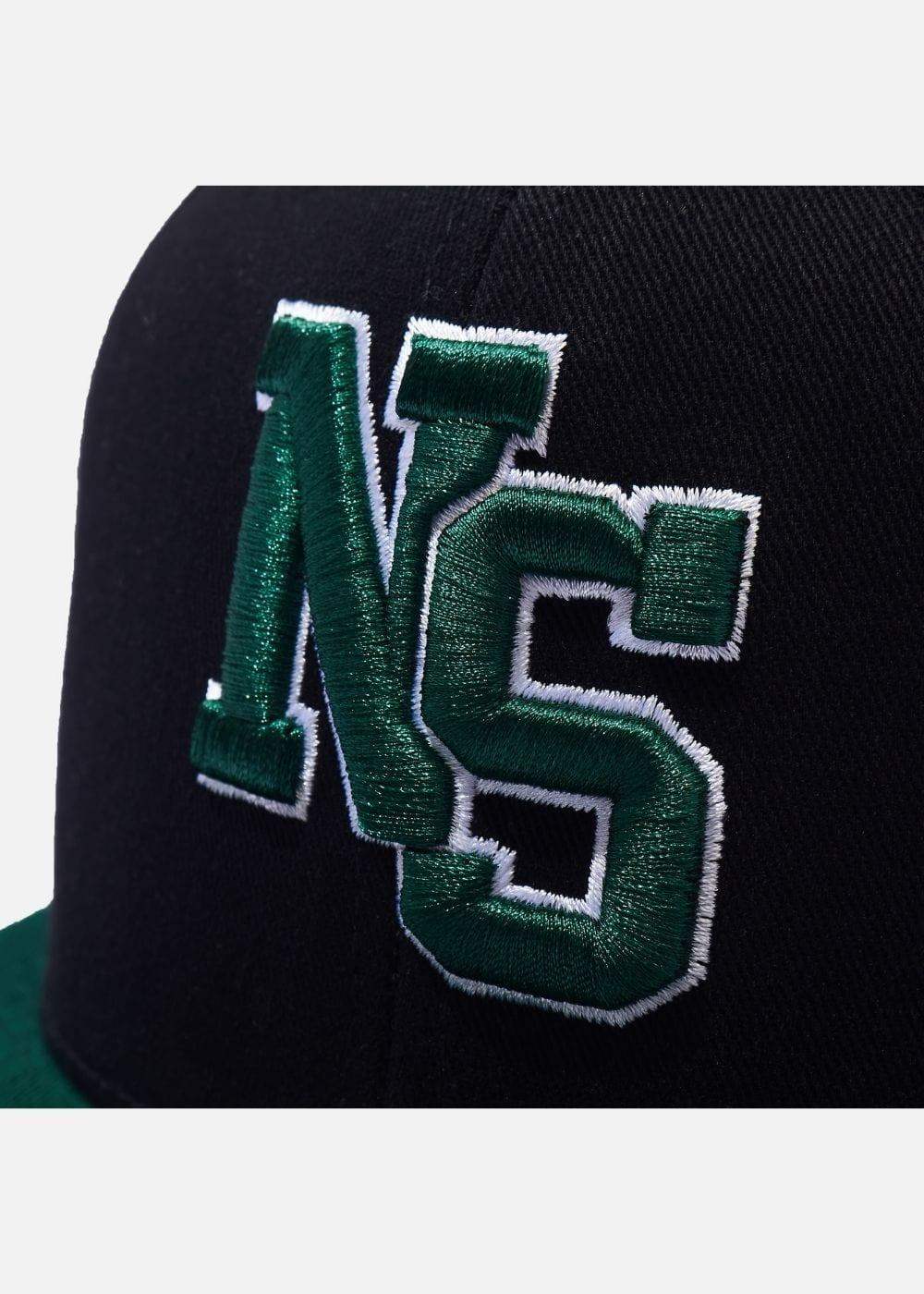 Nón Snapback Kaki Đứng Form NS M148 Đen - YaMe.vn