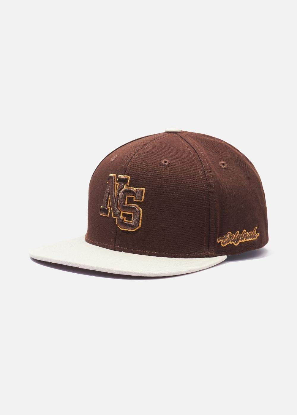 Nón Snapback Kaki Đứng Form NS M148 Nâu Be - YaMe.vn
