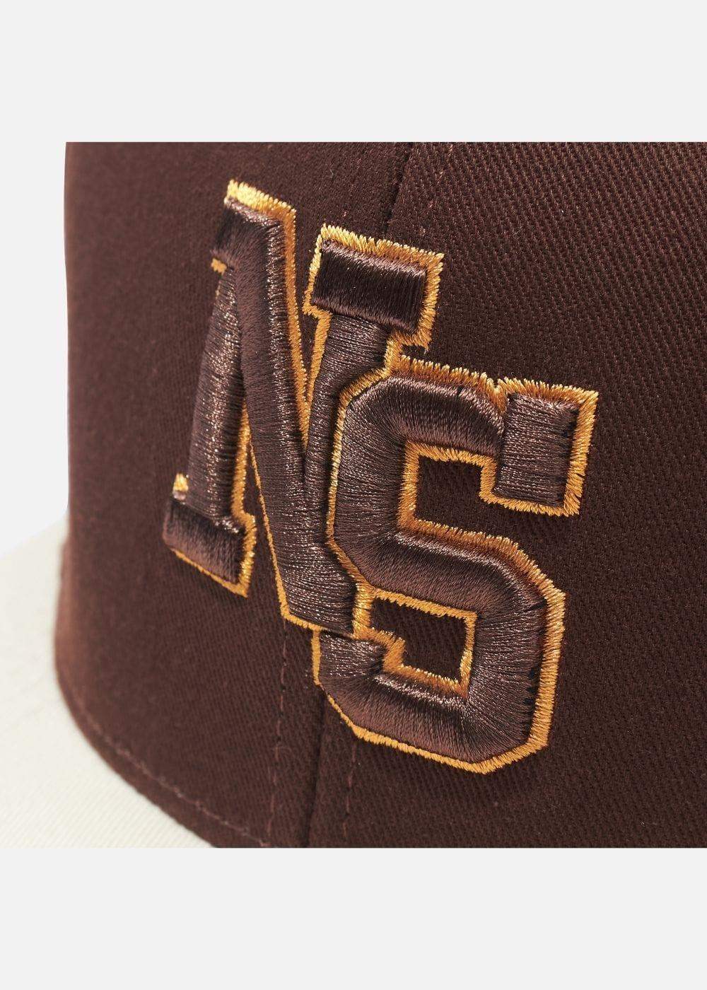 Nón Snapback Kaki Đứng Form NS M148 Nâu Be - YaMe.vn
