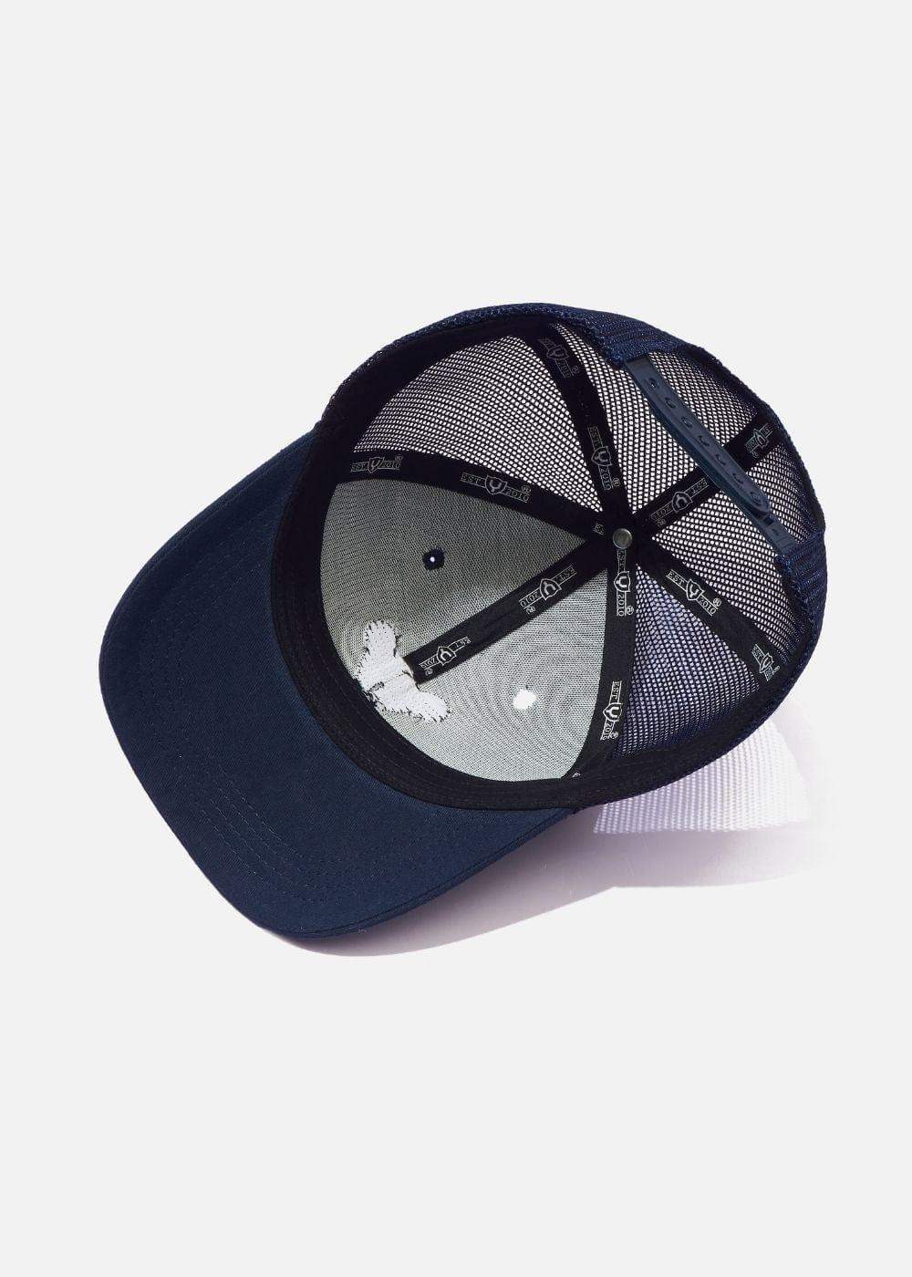 Nón Trucker Cap Kaki Đứng Form NS M152 Xanh Dương Đậm - YaMe.vn