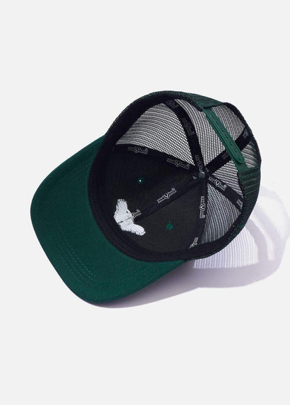 Nón Trucker Cap Kaki Đứng Form NS M152 Xanh Lá Đậm - YaMe.vn