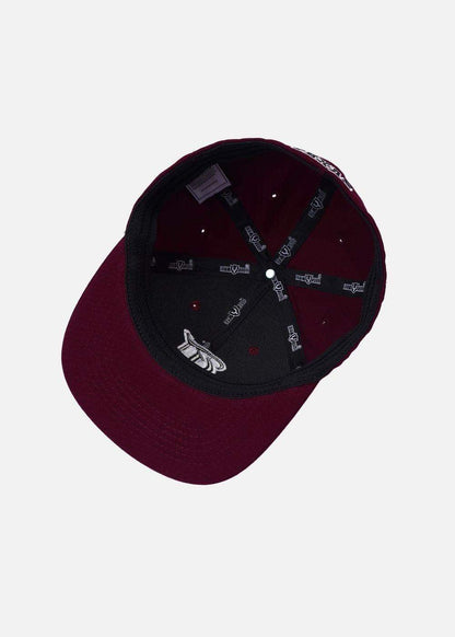 Nón Fitted Cap Kaki Đứng Form NS M156 Đỏ Đậm - YaMe.vn