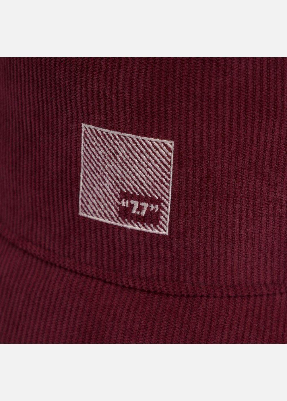 Nón Bucket Corduroy Bền Bỉ 77 48 Đỏ Đậm - YaMe.vn
