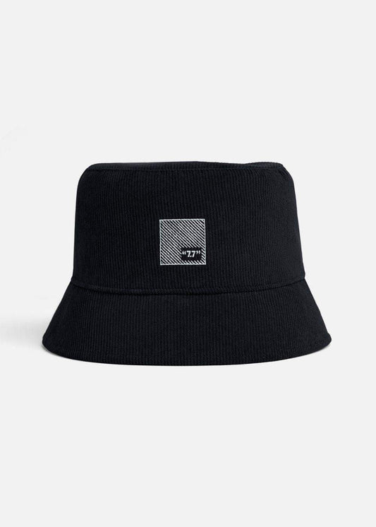 Nón Bucket Corduroy Bền Bỉ 77 48 Đen - YaMe.vn