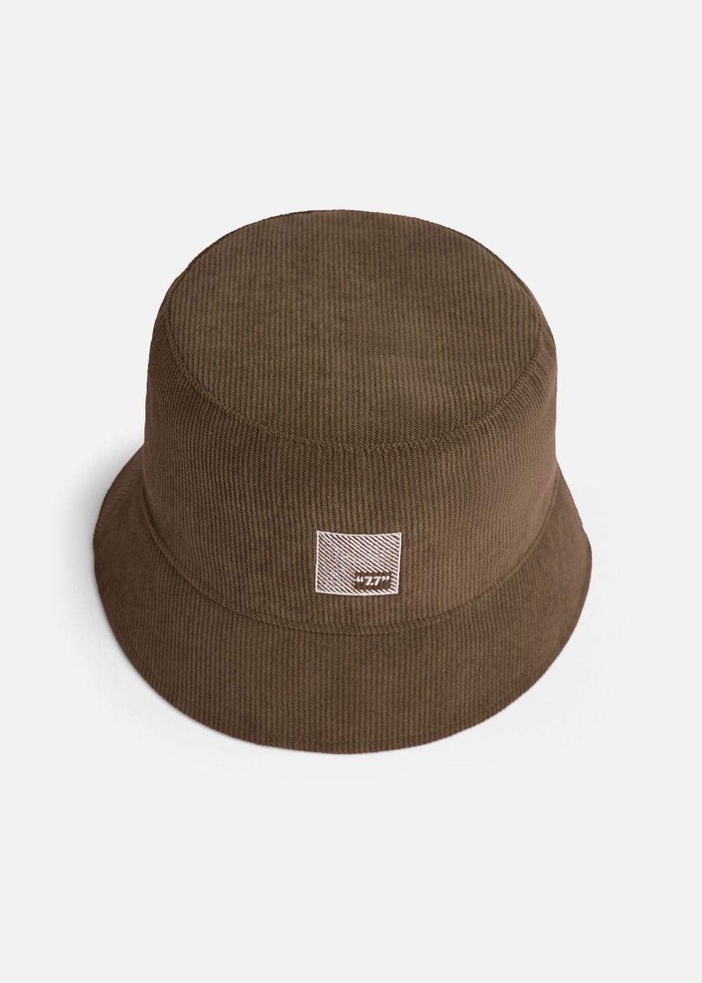 Nón Bucket Corduroy Bền Bỉ 77 48 Nâu - YaMe.vn