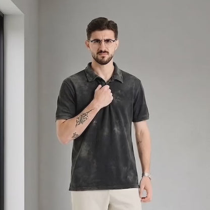 Áo Polo Vải Cá Sấu ColorLock™ Giặt Không Phai Màu, Đứng Dáng Non Branded 003 Màu Be Dáng Ôm Vừa F2