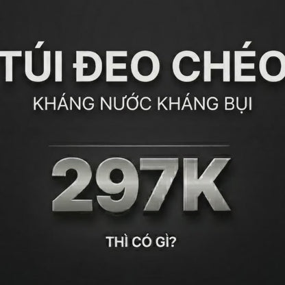 Túi Đeo Chéo Cross Bag Trượt Nước NB 034 Đen
