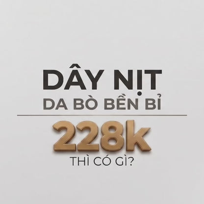 Dây Nịt Da Bò Bền Bỉ Khóa Tự Động #Y2010 026 Màu Đen