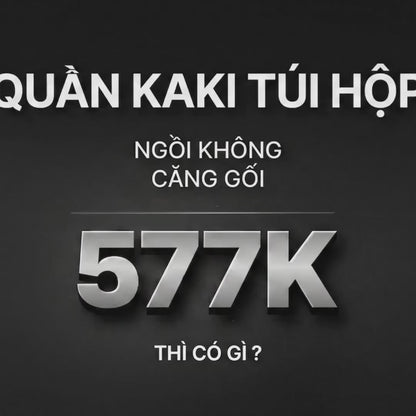Quần Kaki DurableTex™ Vải Dai Chắc, Đầu Gối Xếp Ly Co Gập Thoải Mái The Worker 009 Màu Xám Đậm Dáng Vừa Vặn F3