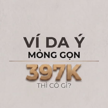 Ví Ngang Da Saffiano Ý Mỏng Gọn Chống Trầy Xước Tài Lộc 003 Màu Đen