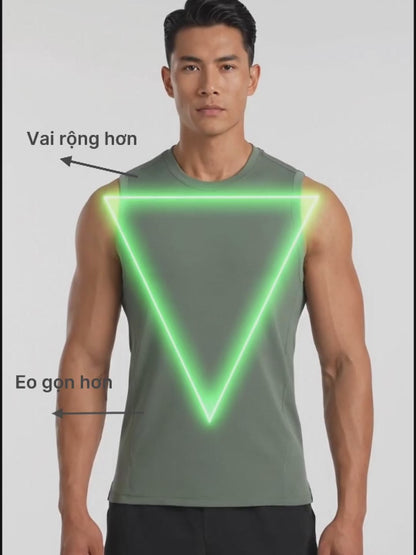 Áo 3 Lỗ Tôn Dáng FlexFit™ Cotton Mềm Mướt Co Giãn Đa Chiều Non Branded 051 Màu Trắng Dáng Ôm Vừa F2