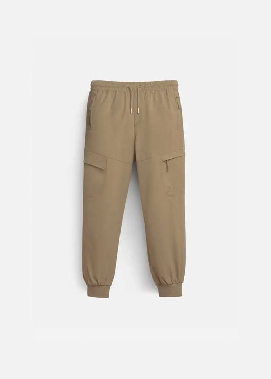 Quần Jogger Dù Co Giãn No Style M97 Nâu Đậm - YaMe.vn